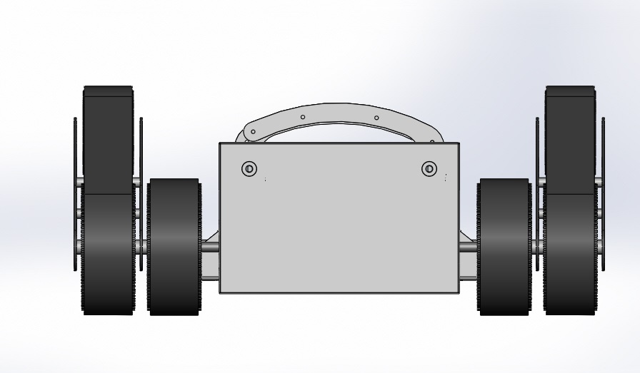 Goods Transport Stair Climber Robot front view